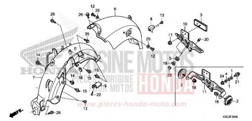 KOTFLUEGEL, HINTEN C125AK de 2019